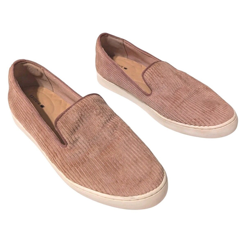 Birdies 7 The Swift Slip-On Sneakers Carnation Pink Corduroy Flats Loafers‎